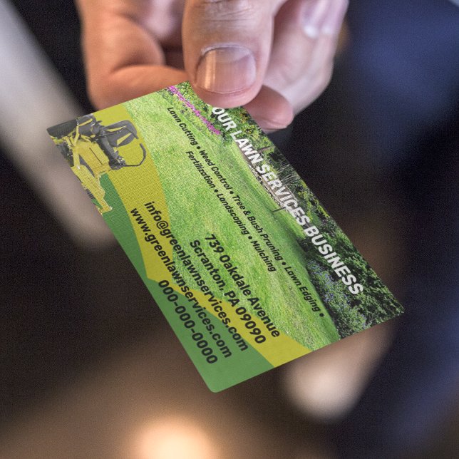 Lawn Service Company  Business Card (Creator Uploaded)