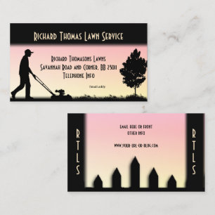 Lawn Service Double Sided Design Business Card