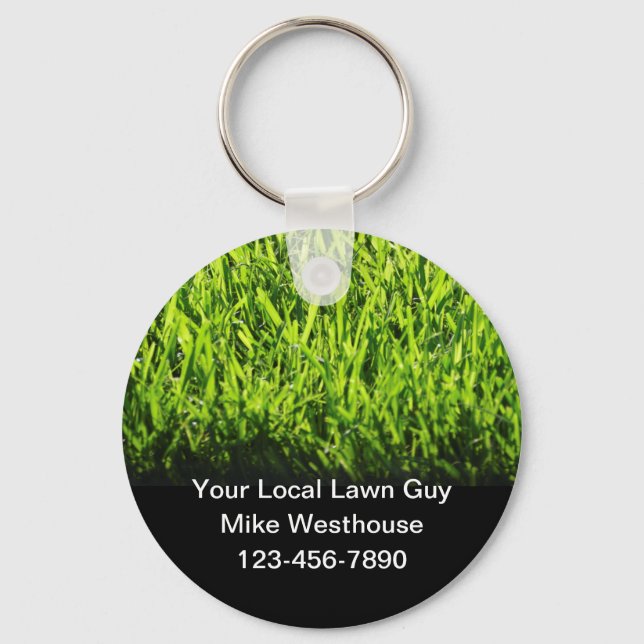 Lawn Service  Keychain (Front)