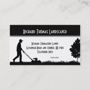 Lawn Service Landscape  Business Card
