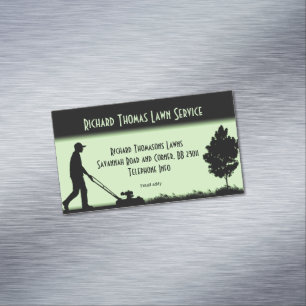 Lawn Service Landscape Magnetic Business Magnetic Business Card