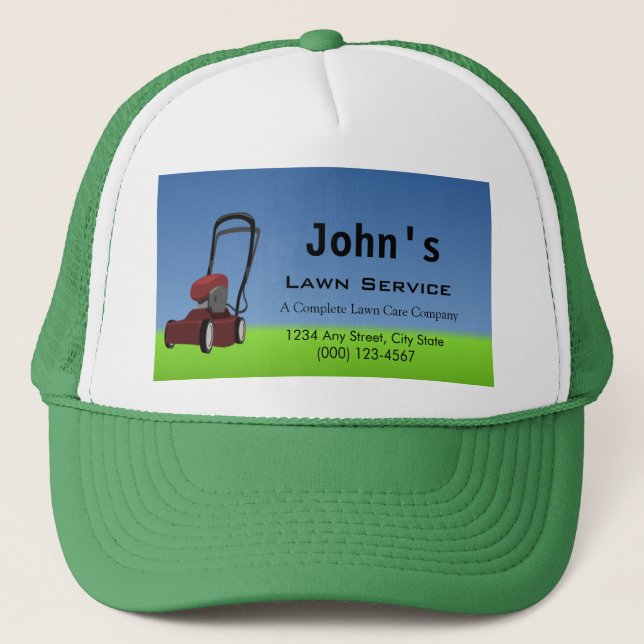 Lawn Service Trucker Hat (Front)