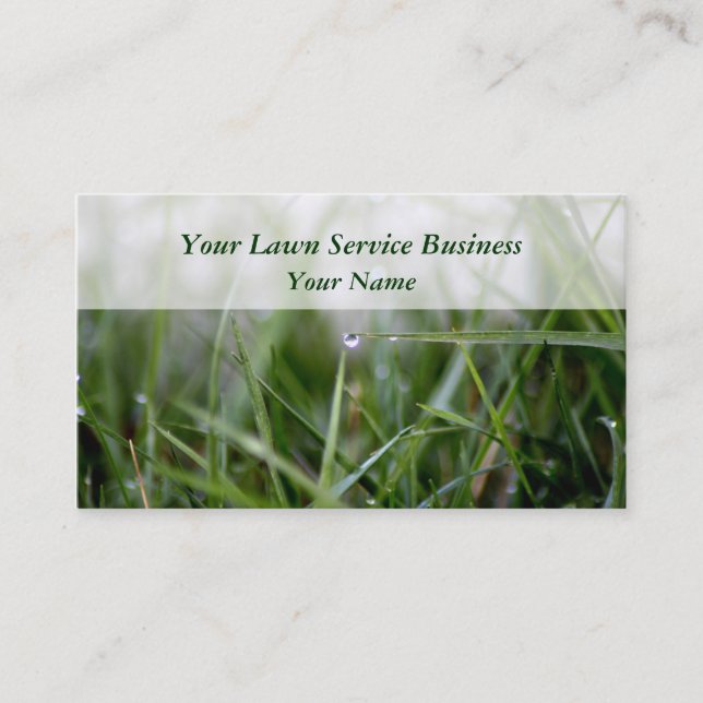 Lawn Services business cards (Front)