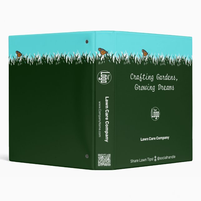 Lawn Silhouette Butterfly Promotional Binder (Background)