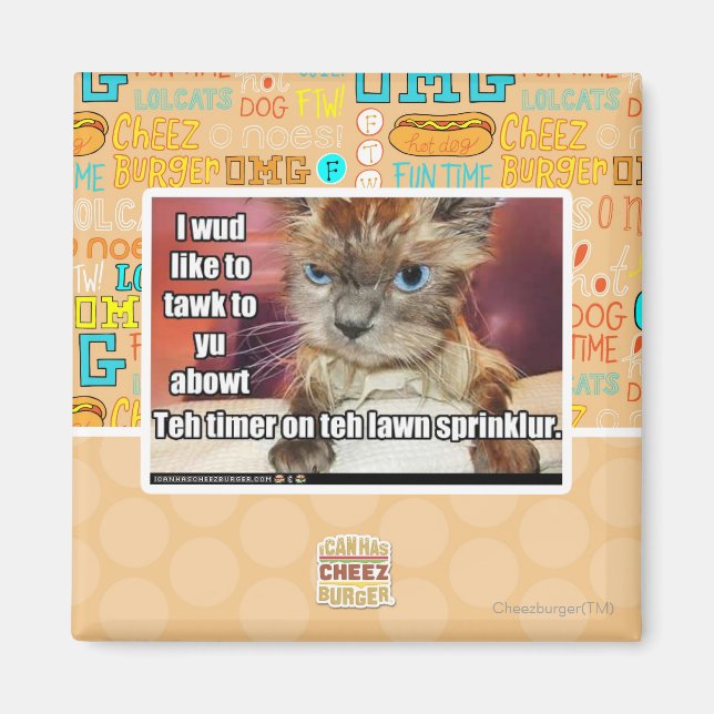 Lawn Sprinklur Timer Magnet (Front)