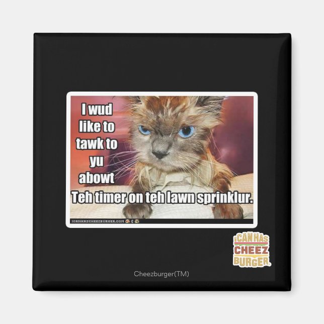 Lawn Sprinklur Timer Magnet (Front)