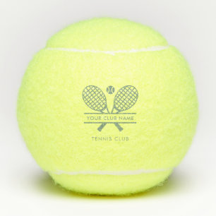 Lawn Tennis Club Name Rackets Motif Team Custom Tennis Balls