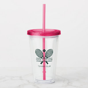 Lawn Tennis Country Club Name Team Players Acrylic Tumbler