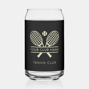 Lawn Tennis Country Club Name Team Swag Custom Can Glass