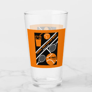 Lawn Tennis Player Graphic Art      Glass