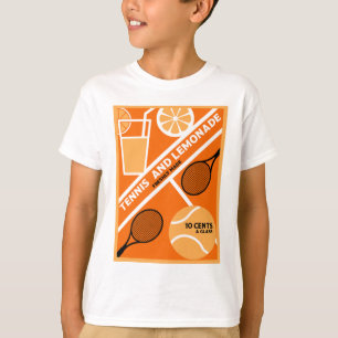 Lawn Tennis Player Graphic Art T-Shirt