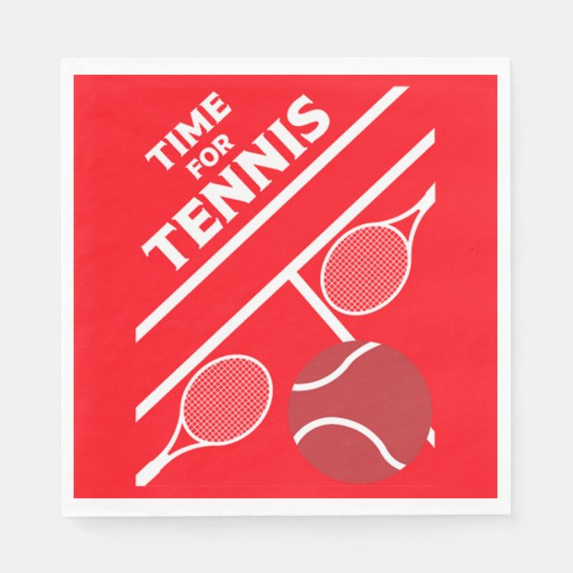 Lawn Tennis Players     Napkin (Front)