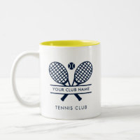 Lawn Tennis Team Club Name Navy Blue Motif Custom