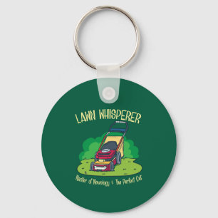 Lawn Whisperer Lawn Mower Garden Gardening Keychain