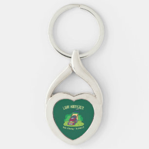 Lawn Whisperer Lawn Mower Garden Gardening Keychain