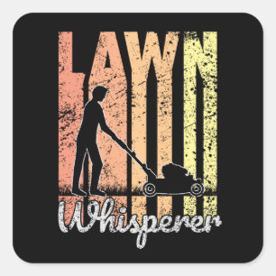 Lawn Whisperer Square Sticker
