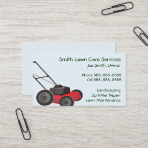 Lawn Yard Maintenance Servies Business Card