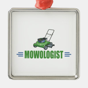 Lawn Yard Mowing, Mow Lawns, Landscaping Lawn Care Metal Ornament