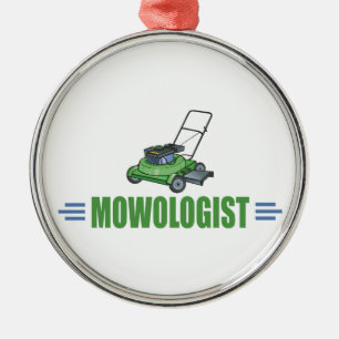 Lawn Yard Mowing, Mow Lawns, Landscaping Lawn Care Metal Ornament