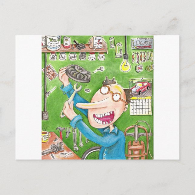 Lawnmower Fix Postcard (Front)