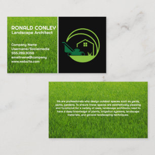 Lawnmower Garden Equipment Business Card