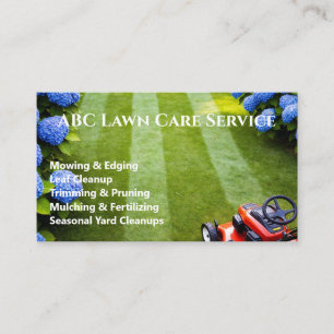 Lawnpro Premium Service Business Card
