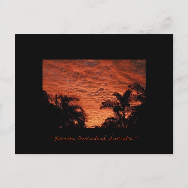 Lawnton Sunset - Customized Postcard (Front)