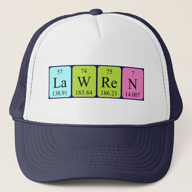 Lawren periodic table name hat (Front)