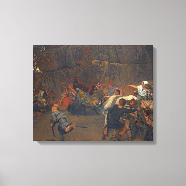 Lawrence Alma-Tadema - Gunthram Bose And His Canvas Print (Front)