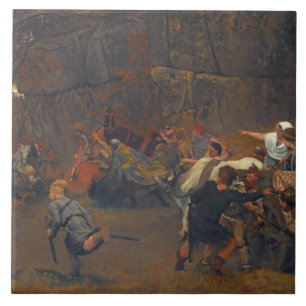 Lawrence Alma-Tadema - Gunthram Bose And His Tile
