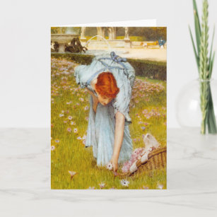 Lawrence Alma Tadema Spring in the Garden Card