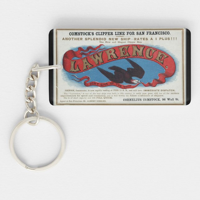 Lawrence Clipper sailing ship 1900 Keychain (Creator Uploaded)