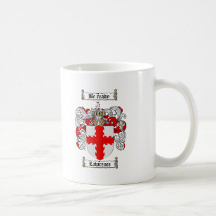 LAWRENCE FAMILY CREST -  LAWRENCE COAT OF ARMS COFFEE MUG