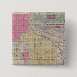 Lawrence, Kansas 2 Inch Square Button