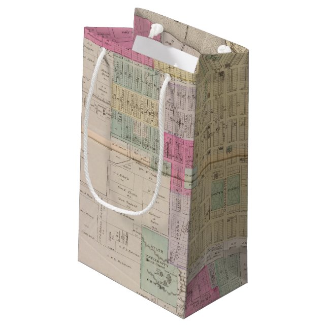 Lawrence, Kansas Small Gift Bag (Back Angled)