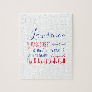 Lawrence Kansas Subway Art Jigsaw Puzzle