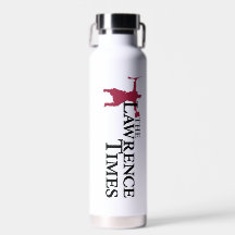 Lawrence Times water bottle