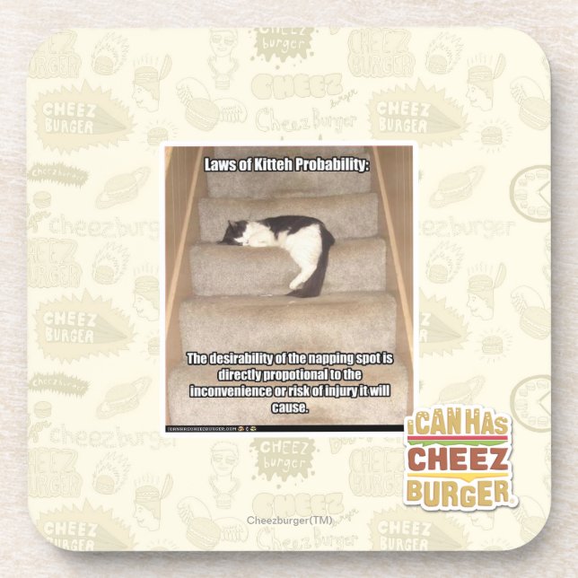 Laws of Kitteh Probability Coaster (Front)