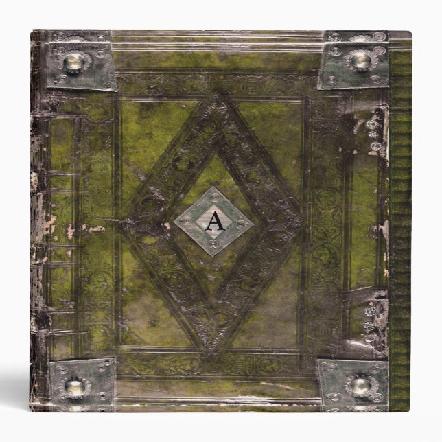 Lawsondern Cactus Monogram Vintage Binder (Front)