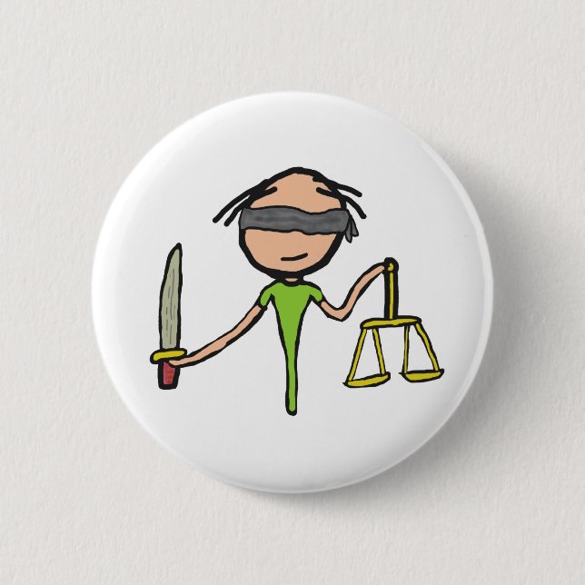 Lawyer 2 Inch Round Button (Front)