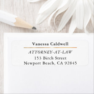 Lawyer Attorney At Law Classy White