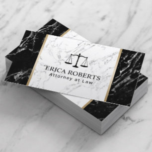 Lawyer Attorney at Law Elegant Marble Professional Business Card