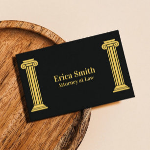 Lawyer Attorney at Law Professional Back  Business Card