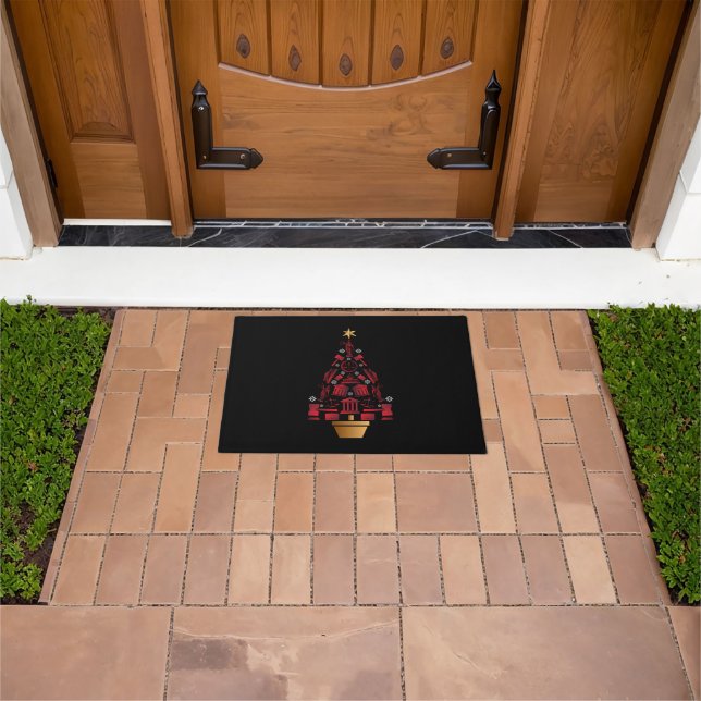 Lawyer Attorney Christmas Tree Doormat (Outdoor)