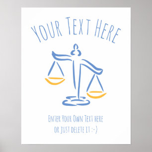 Lawyer   Attorney   Judge   Law Firm / Office Poster