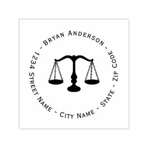 Lawyer Attorney Return Address Self-inking Stamp