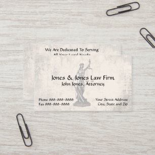 Lawyer Attorney Symbol Legal Business Card