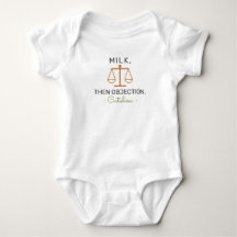 Lawyer Baby Announcement Milk Then Objection - Law