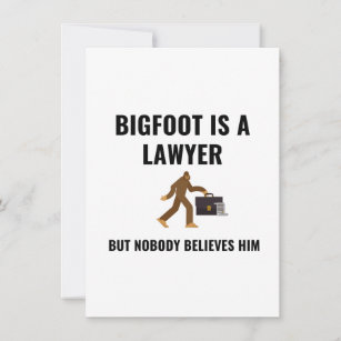 LAWYER BIGFOOT HOLIDAY CARD