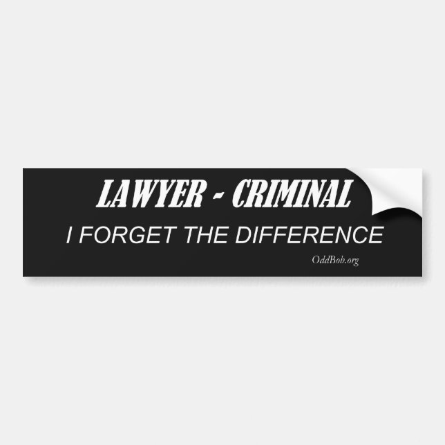 Lawyer Bumper Sticker (Front)